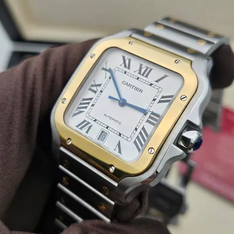 Cartier Santos W2SA0006 40mm Yellow gold and Stainless steel Silver 2