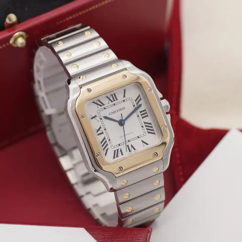 Cartier Santos W2SA0007 35mm Yellow gold and Stainless steel Silver