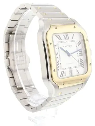 Cartier Santos W2SA0009 37.5mm Yellow gold and Stainless steel Silver 7