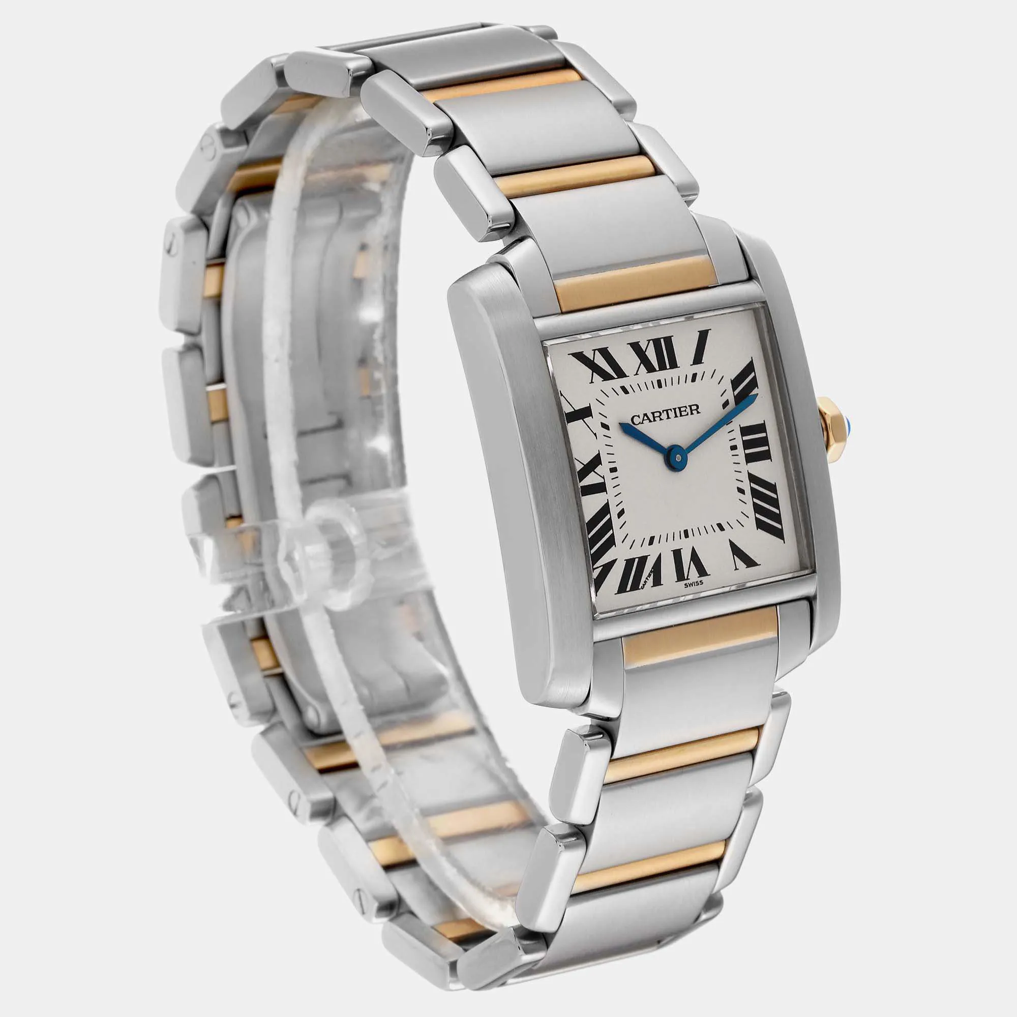 Cartier Tank Française W51006Q 25mm Yellow gold and Stainless steel and 18k yellow gold 3