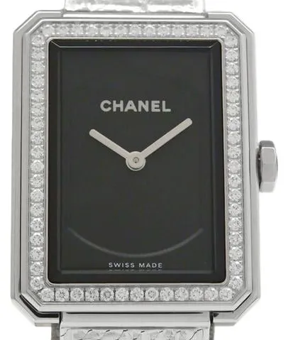 Chanel Boy-Friend H4877 21.5mm Stainless steel Black