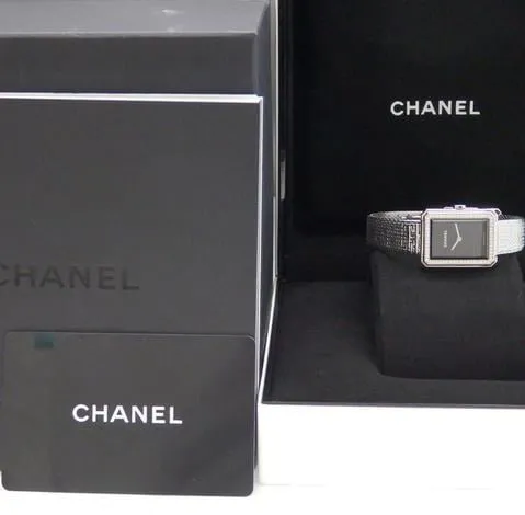 Chanel Boy-Friend H4877 21.5mm Stainless steel Black 5