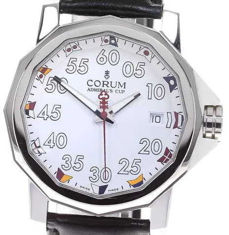 Corum 01.0010 40mm Stainless steel White