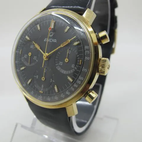 Enicar 2303 37mm Yellow gold Black 1