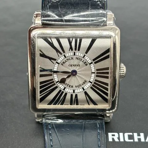 Franck Muller Master Square 6002 M QZ 33mm White gold Silver