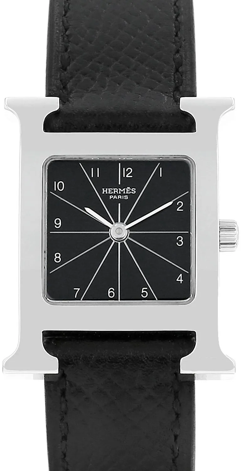 Hermès Heure H HH1.210 21mm Stainless steel Black