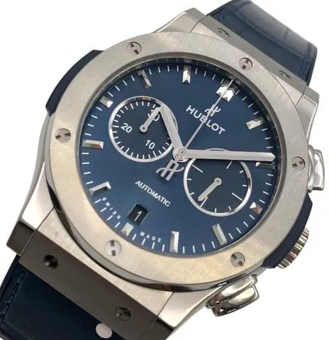 Hublot Classic Fusion Chronograph 541.NX.7170.LR 39mm Titanium Blue