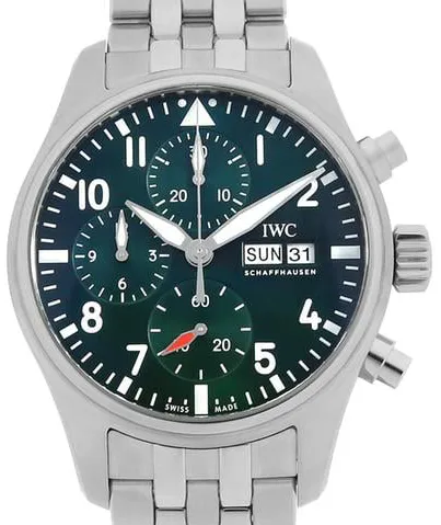 IWC Pilot IW388104 41mm Stainless steel Green