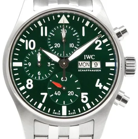 IWC Pilot IW388104 41mm Stainless steel Green