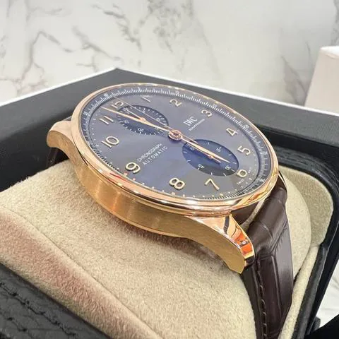 IWC Portuguese Chronograph IW371610 41mm Yellow gold Gray 2