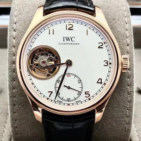 IWC Portuguese Tourbillon IW546302 43mm Rose gold Silver