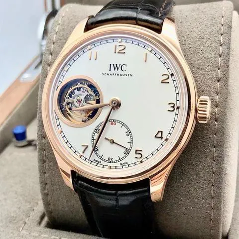 IWC Portuguese Tourbillon IW546302 43mm Rose gold Silver 1