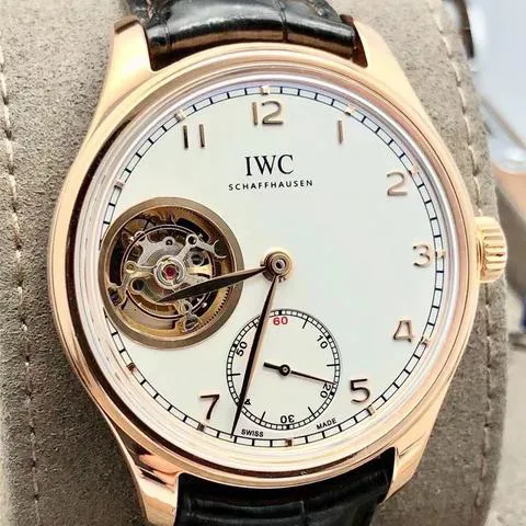 IWC Portuguese Tourbillon IW546302 43mm Rose gold Silver 2