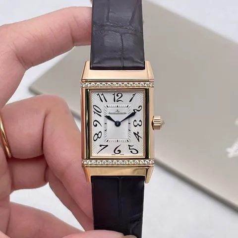 Jaeger-LeCoultre Reverso Duetto Q2562402 38.5mm Rose gold Silver