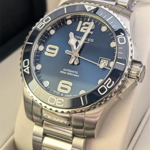 Longines HydroConquest L37804966 39mm Stainless steel Blue