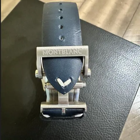 Montblanc 1858 MB125565 39mm Titanium Blue 4