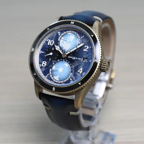 Montblanc 1858 129415 42mm Bronze Blue