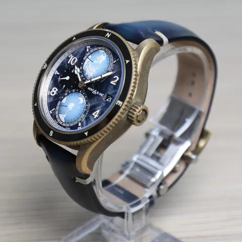 Montblanc 1858 129415 42mm Bronze Blue 1