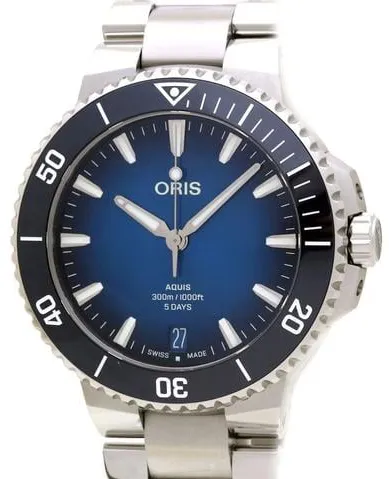 Oris Aquis 01 400 7790 4135-07 8 23 02PEB 43mm Stainless steel Blue