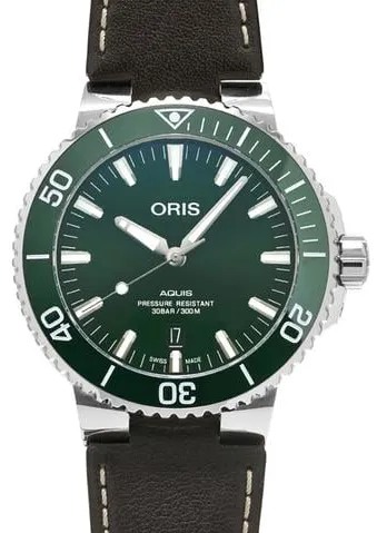 Oris Aquis Date 01 733 7730 4157-07 5 24 10EB Stainless steel Green