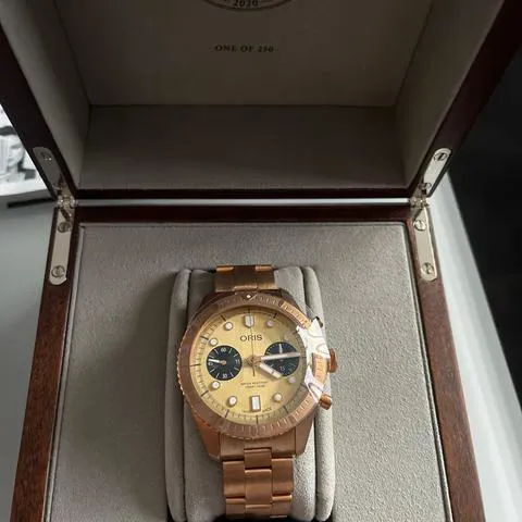 Oris Artelier Date 01 771 7744 3182 43mm Bronze Gold