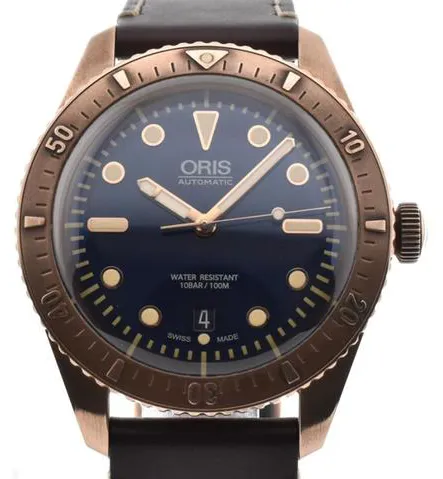 Oris Carl Brashear 01 733 7720 3185 42mm Bronze Blue