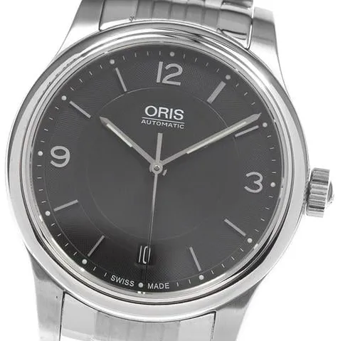 Oris 7578 37mm Stainless steel Black