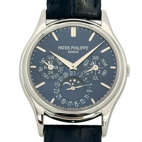 Patek Philippe Perpetual Calendar 5140P-001 37mm Platinum Blue