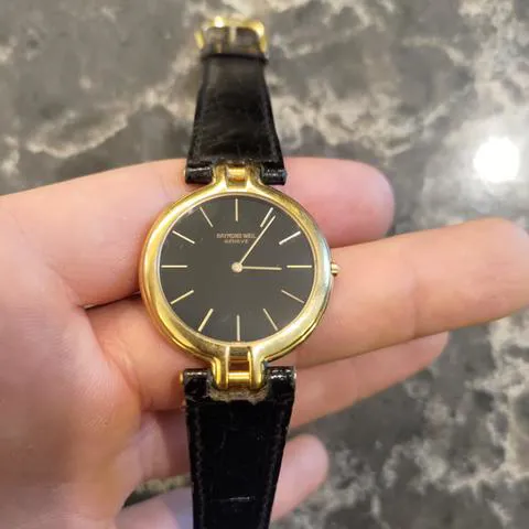 Raymond Weil 3mm Yellow gold Black