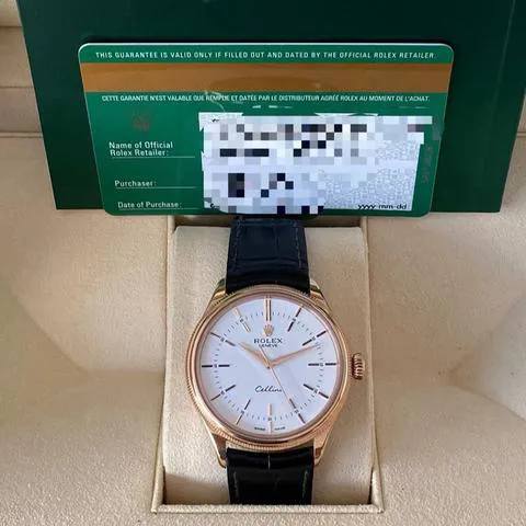 Rolex Cellini 50505 39mm Rose gold White