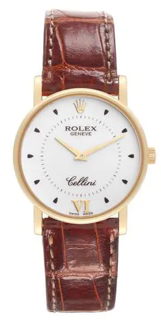 Rolex Cellini 5115 32mm Yellow gold Silver 3