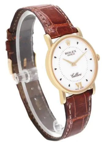 Rolex Cellini 5115 32mm Yellow gold Silver 4