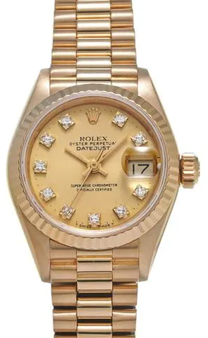 Rolex Datejust 69178G 26mm Yellow gold Champagne