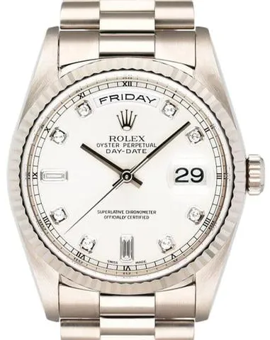 Rolex Day-Date 36 118239 36mm White gold Silver