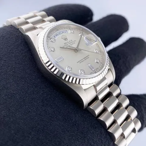 Rolex Day-Date 36 118239 36mm White gold Silver 2