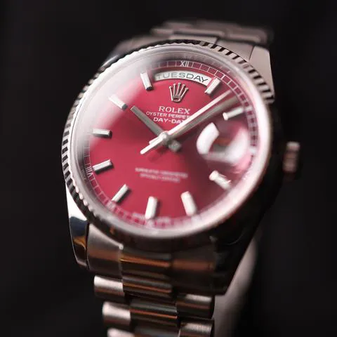 Rolex Day-Date 36 118239 36mm White gold Red 8