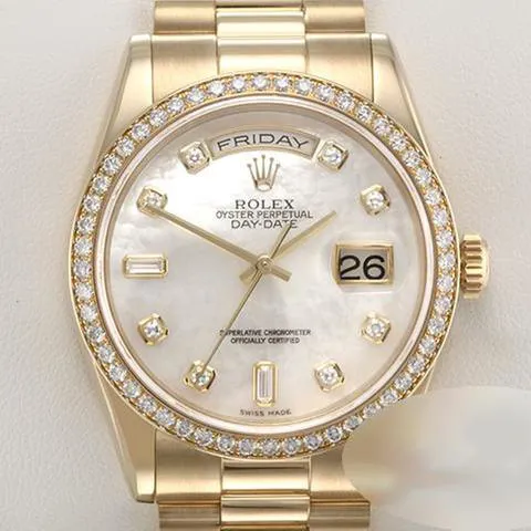 Rolex Day-Date 36 118348 36mm Yellow gold White