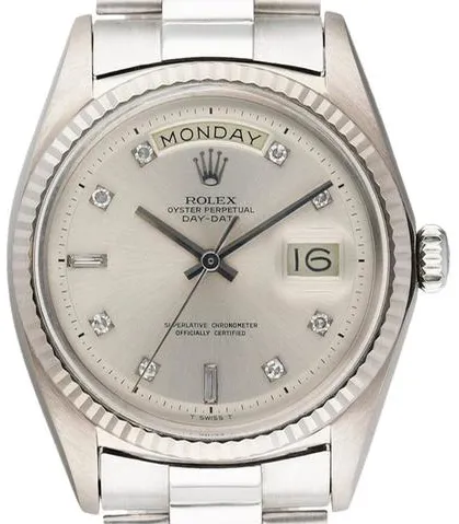 Rolex Day-Date 36 1803 36mm White gold Silver