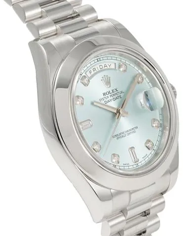 Rolex Day-Date II 218206A 41mm Platinum Blue 1