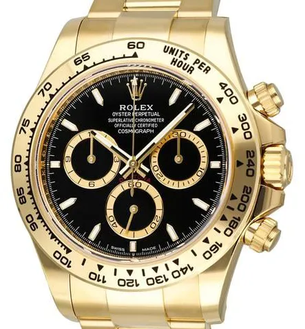 Rolex Daytona 126508 40mm Yellow gold Black