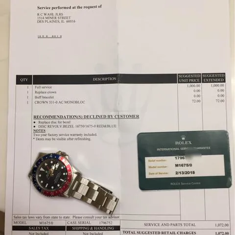 Rolex GMT-Master 1675 40mm Stainless steel Black 4