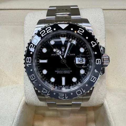 Rolex GMT-Master II 126710GRNR 40mm Stainless steel Black