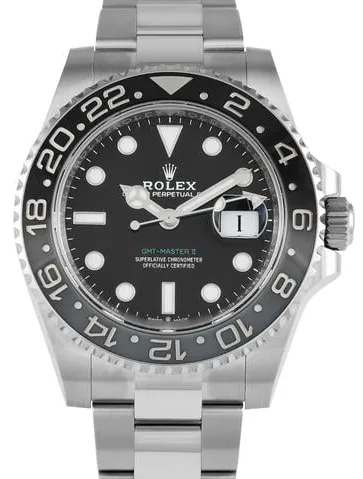 Rolex GMT-Master II 126710GRNR 40mm Stainless steel Black