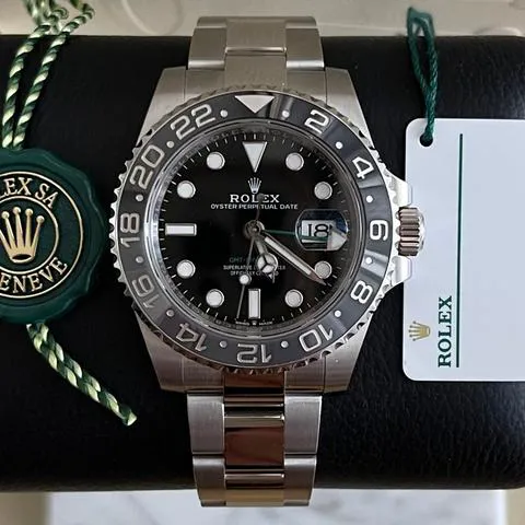 Rolex GMT-Master II 126710GRNR 40mm Stainless steel Black