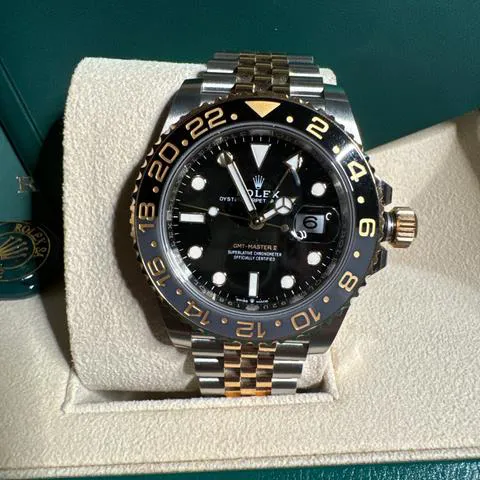 Rolex GMT-Master II 126713GRNR 40mm Yellow gold and Stainless steel Black 1