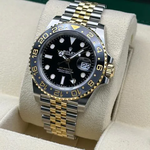 Rolex GMT-Master II 126713GRNR 40mm Yellow gold and Stainless steel Black