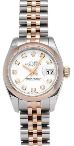 Rolex Lady-Datejust 179161G 26mm Stainless steel White