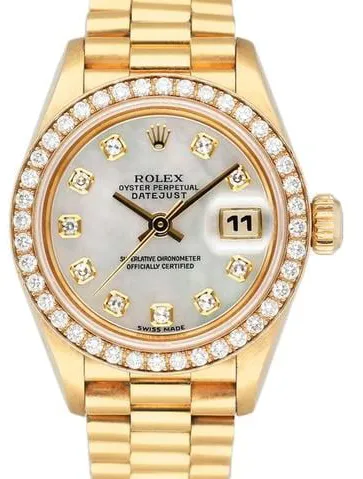 Rolex Lady-Datejust 69138 26mm Yellow gold Mother-of-pearl