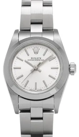 Rolex Oyster Perpetual 76080 24mm Stainless steel Silver