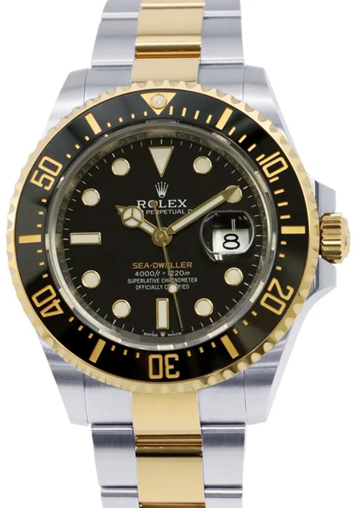 Rolex Sea-Dweller 126603 43mm Yellow gold and Stainless steel Black